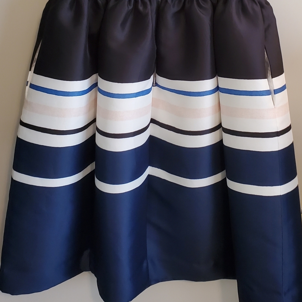 Kate Spade Navy and White Striped Midi Dress - Picture 6 of 8